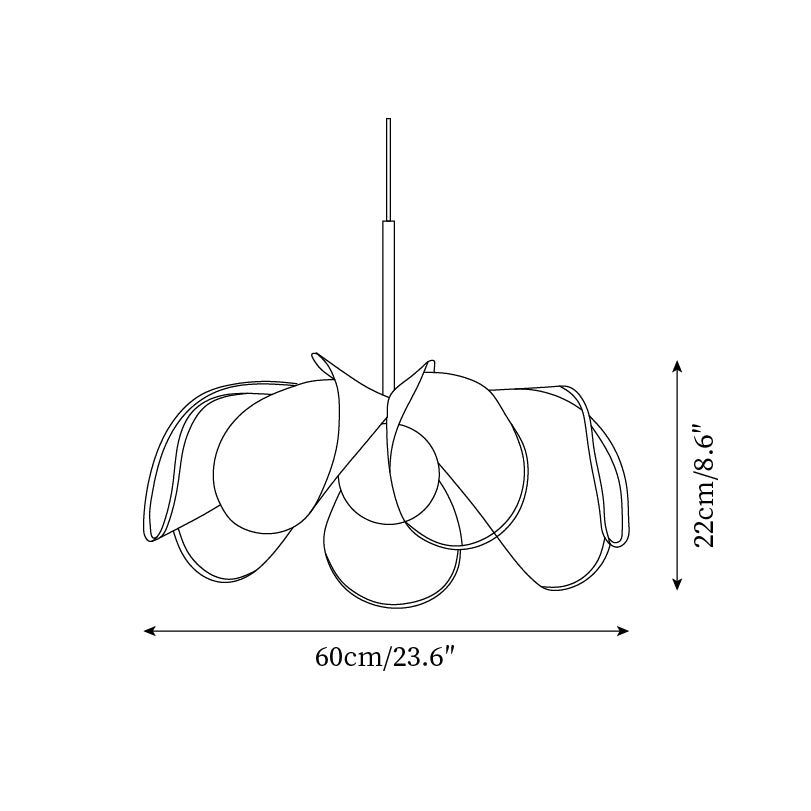 Styria Petals Metal Pendant Lamp — product view 5