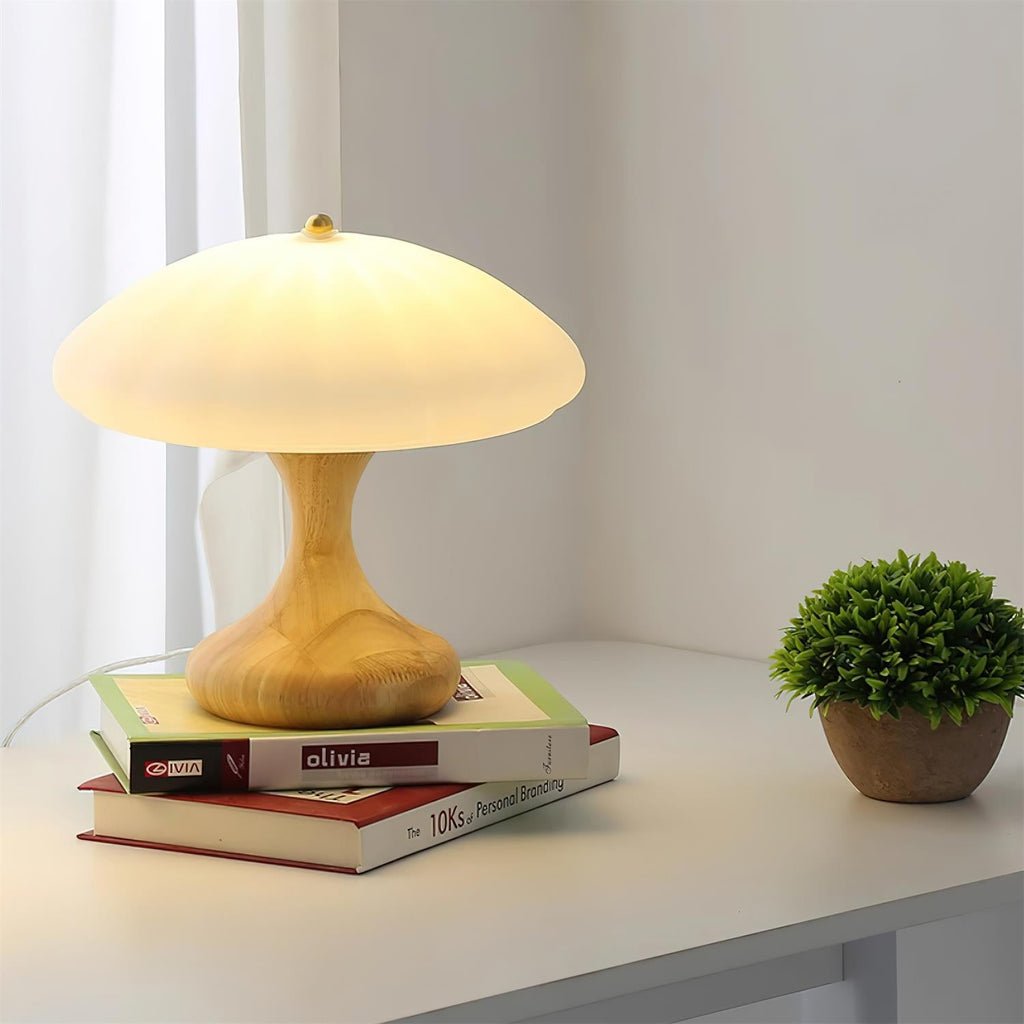 Thella Mushroom Glass Table Lamp — product view 2