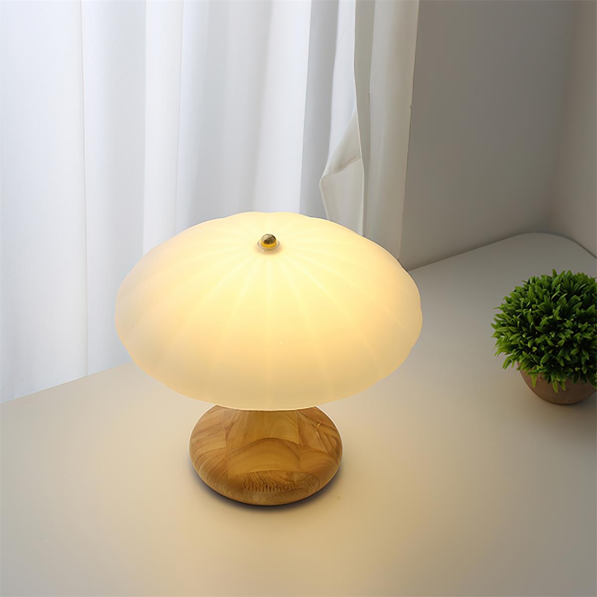 Thella Mushroom Glass Table Lamp — product view 4