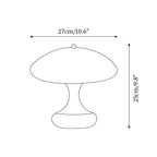 Thella Mushroom Glass Table Lamp — product view 5