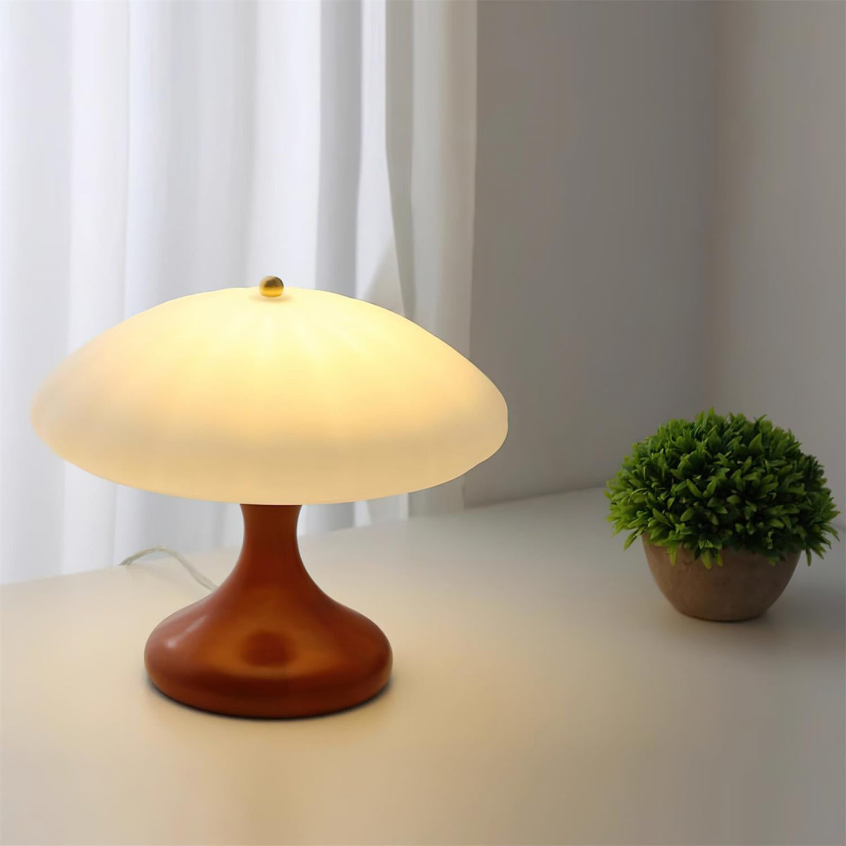 Thella Mushroom Glass Table Lamp — product view 15