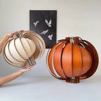 Wooden Lantern Wood Pendant Lamp — product view 3