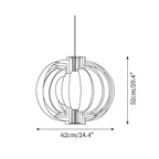 Wooden Lantern Wood Pendant Lamp — product view 5