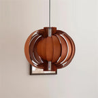 Wooden Lantern Wood Pendant Lamp — product view 8