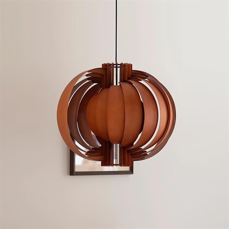 Wooden Lantern Wood Pendant Lamp — product view 8