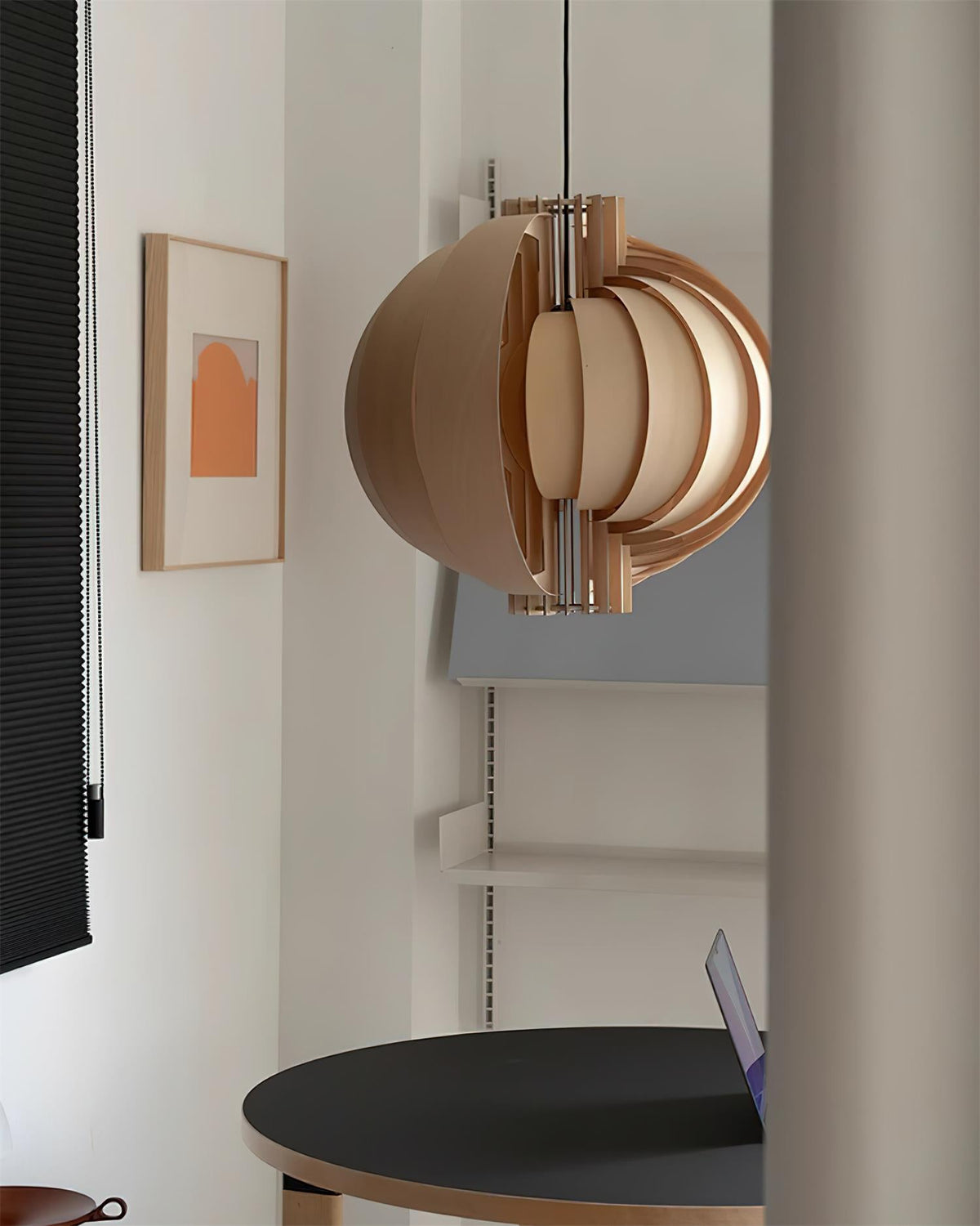 Wooden Lantern Wood Pendant Lamp — product view 13