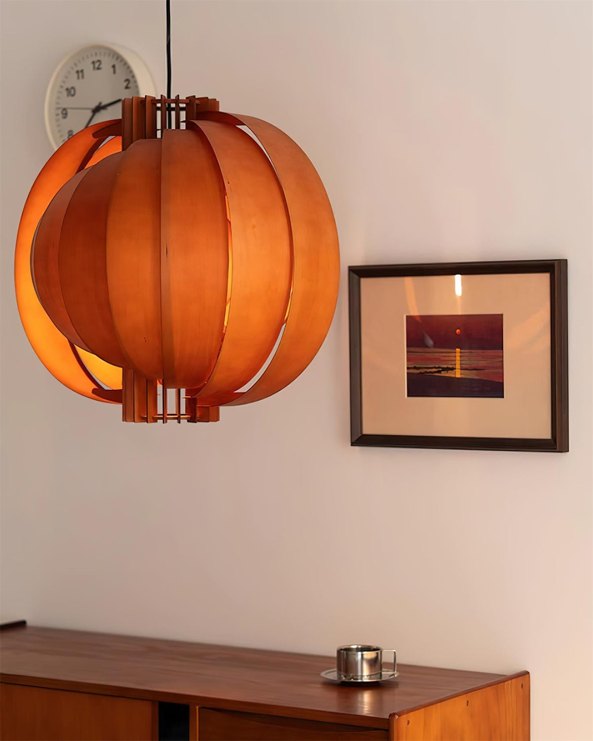 Wooden Lantern Wood Pendant Lamp — product view 15
