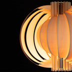 Wooden Lantern Wood Pendant Lamp — product view 17