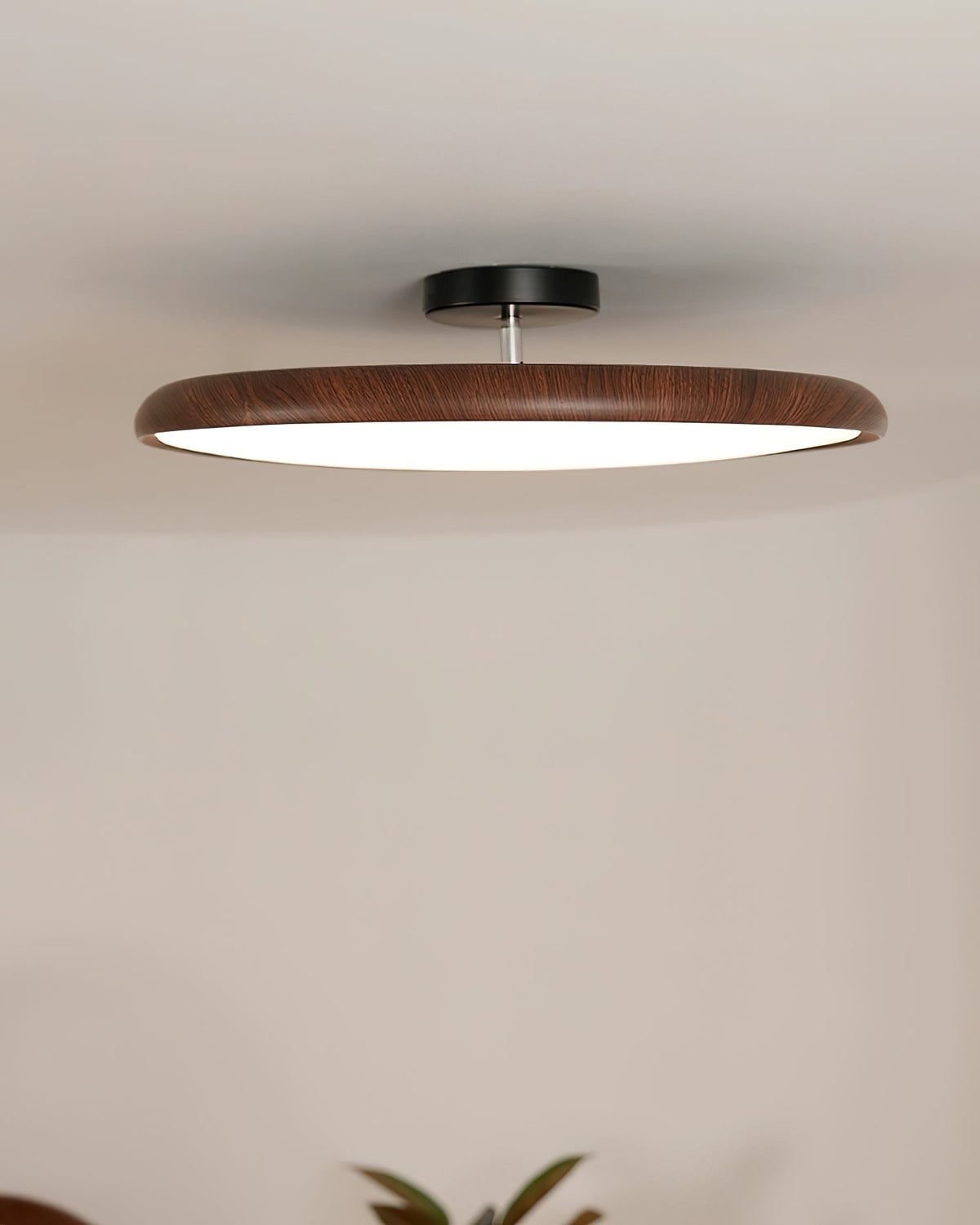 Ellos Wood-Look LED Ceiling Light — product view 3
