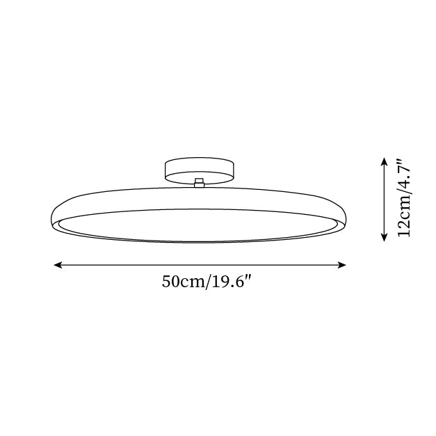 Ellos Wood-Look LED Ceiling Light — product view 5