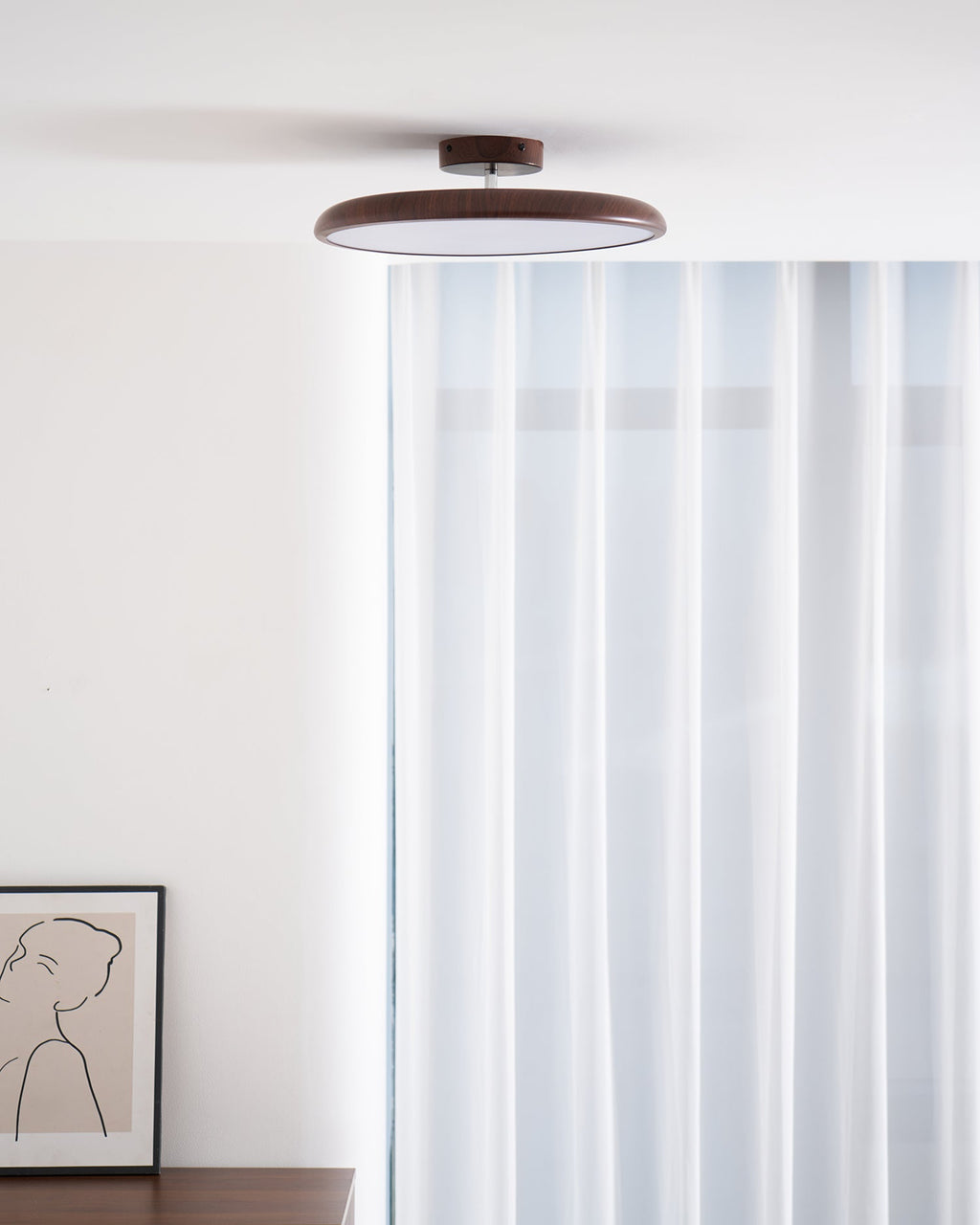 Ellos Wood-Look LED Ceiling Light — product view 9
