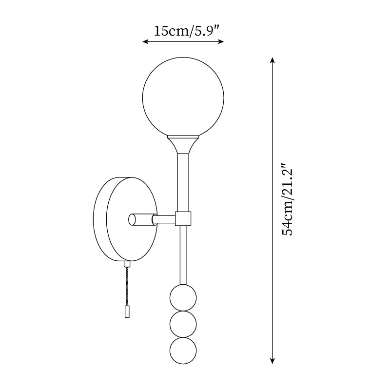 Lolli Glass Wall Lamp — product view 5