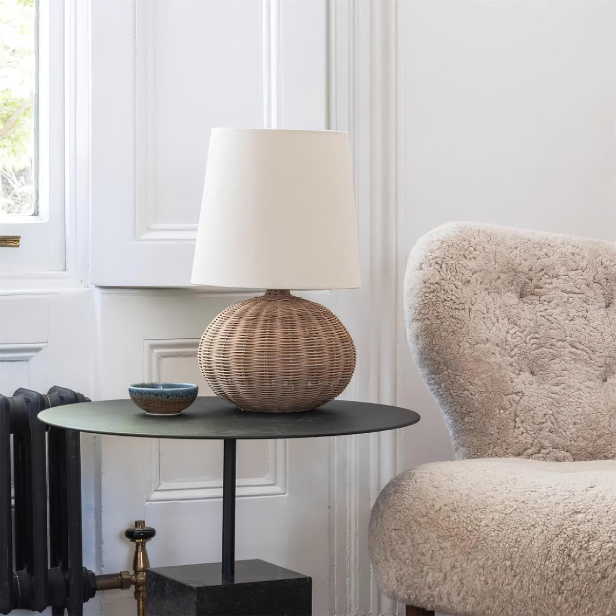 Braxton Rattan Table Lamp — product view 2