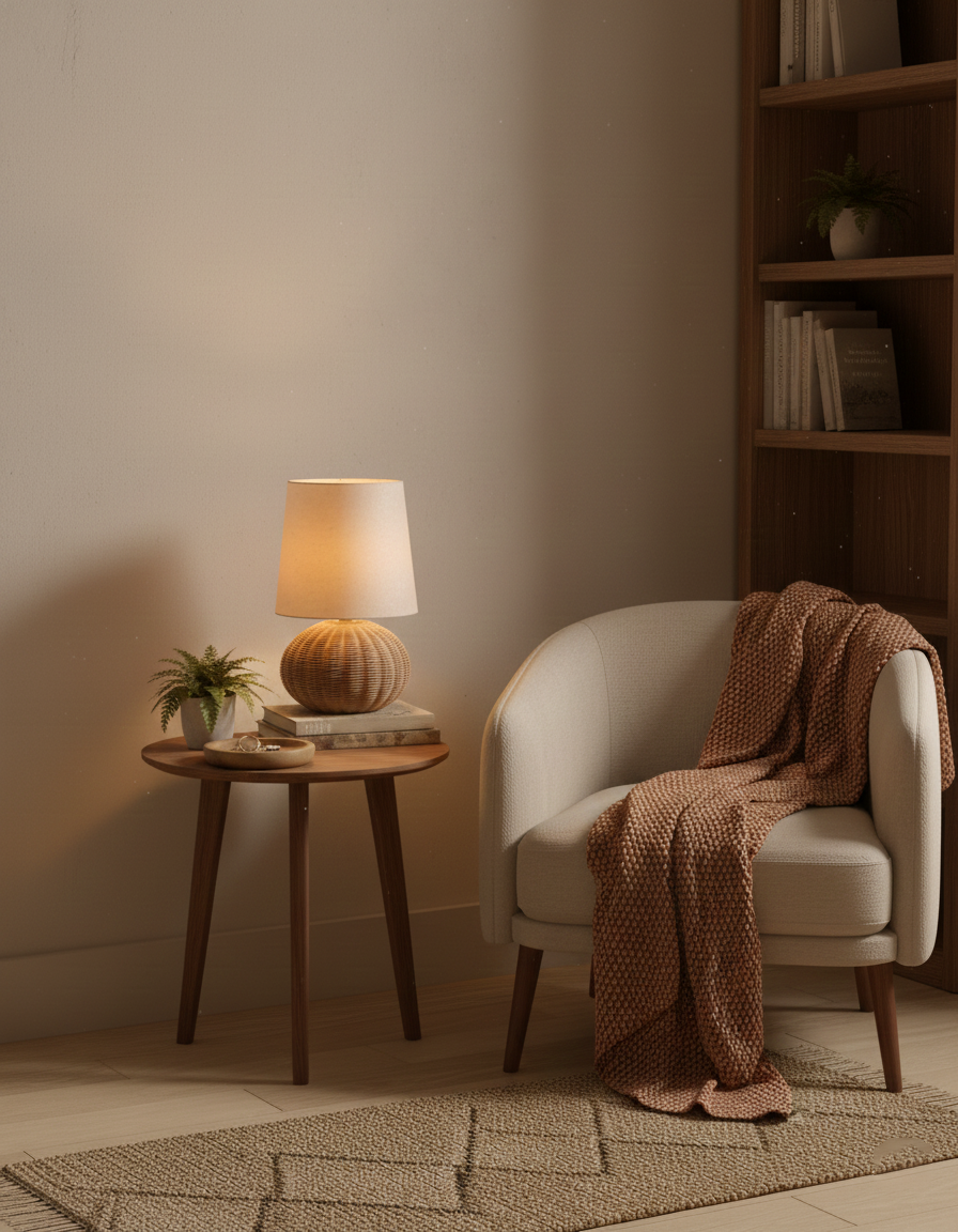 Braxton Rattan Table Lamp — product view 6