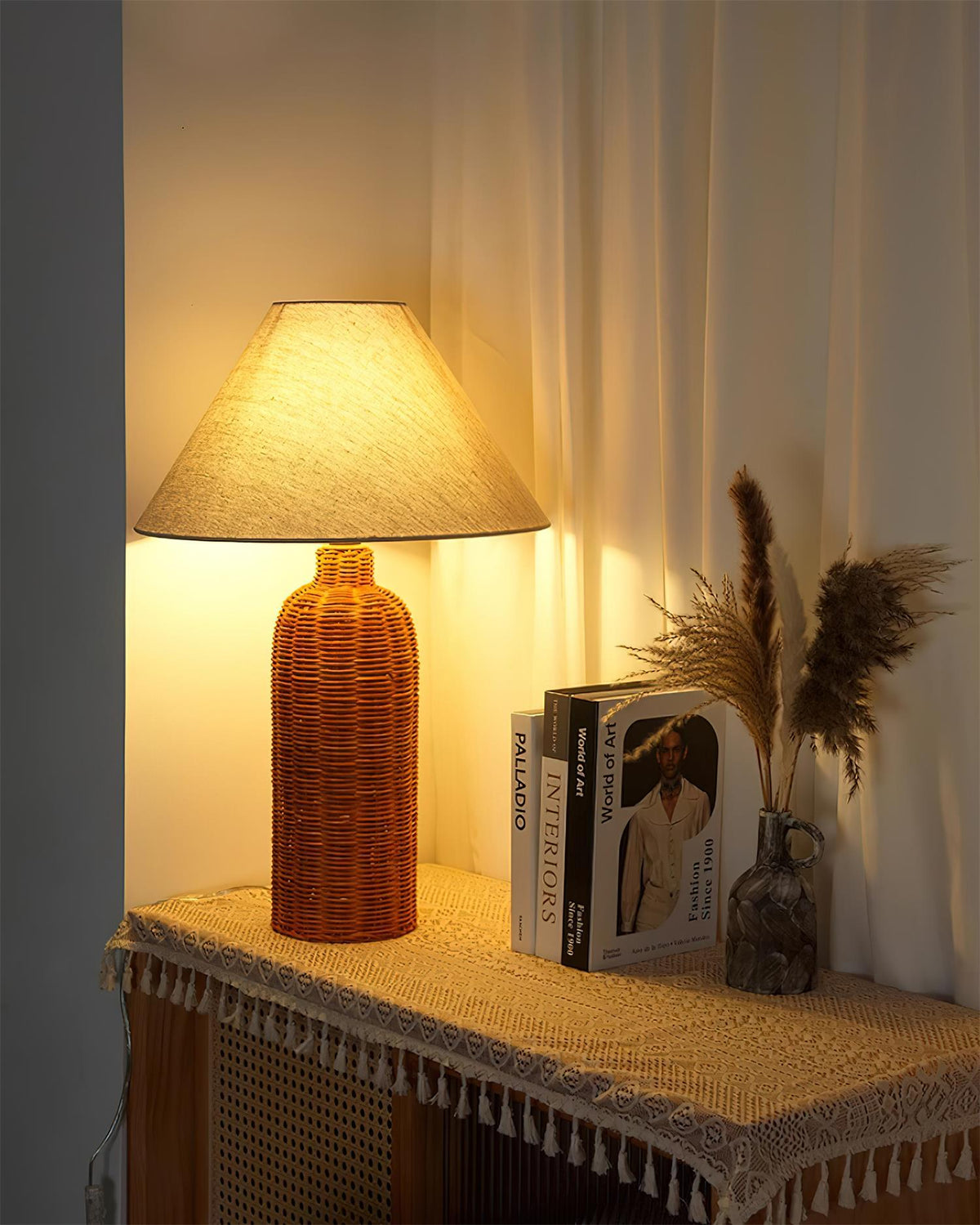 Braxton Rattan Table Lamp — product view 18