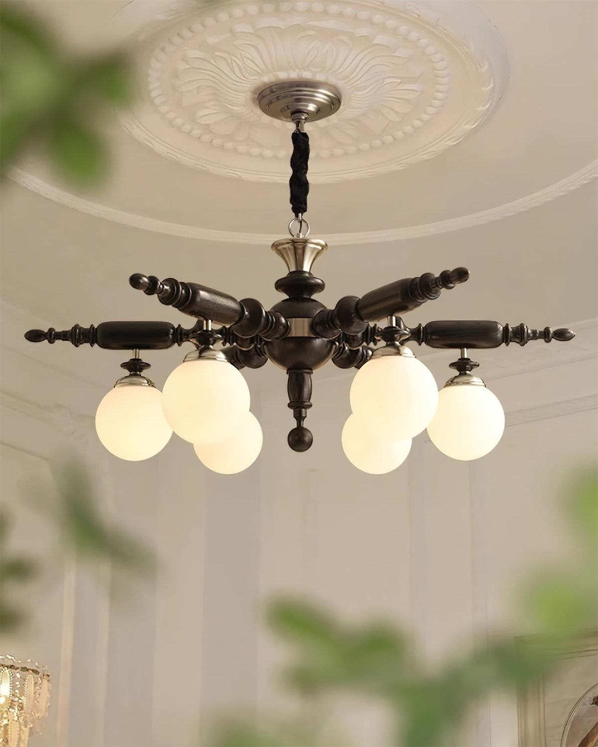 Vintage Olina Glass Chandelier — product view 3