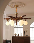 Vintage Olina Glass Chandelier — product view 7