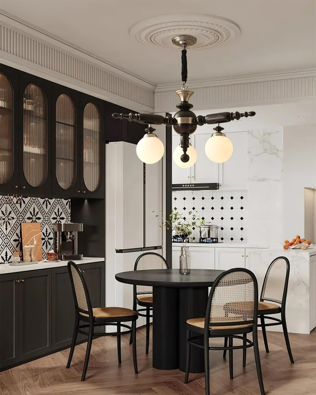 Vintage Olina Glass Chandelier — product view 10