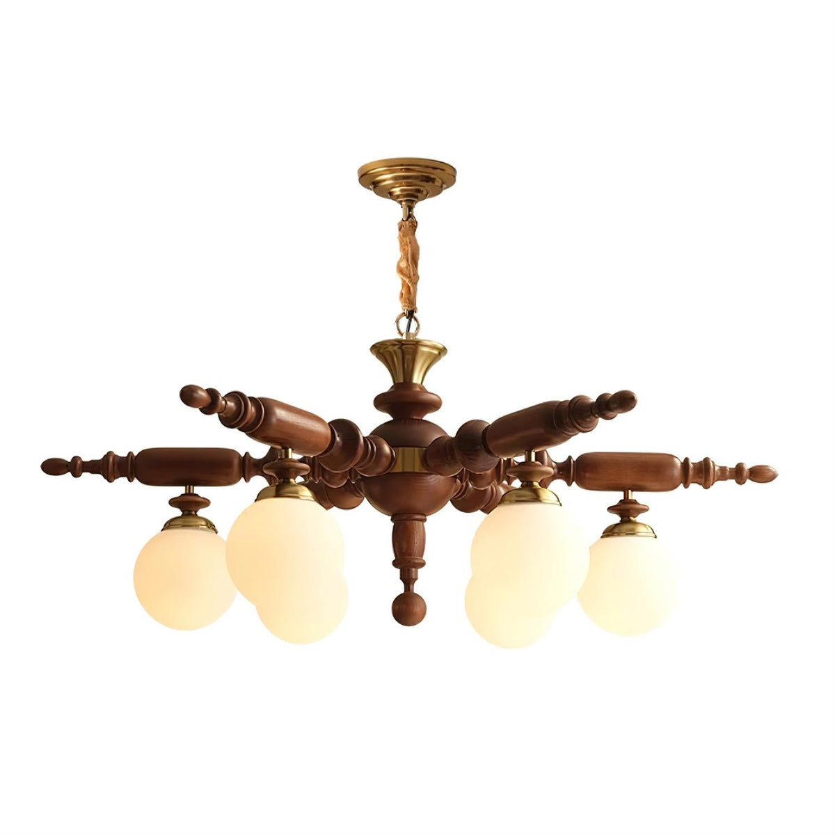 Vintage Olina Glass Chandelier — product view 19