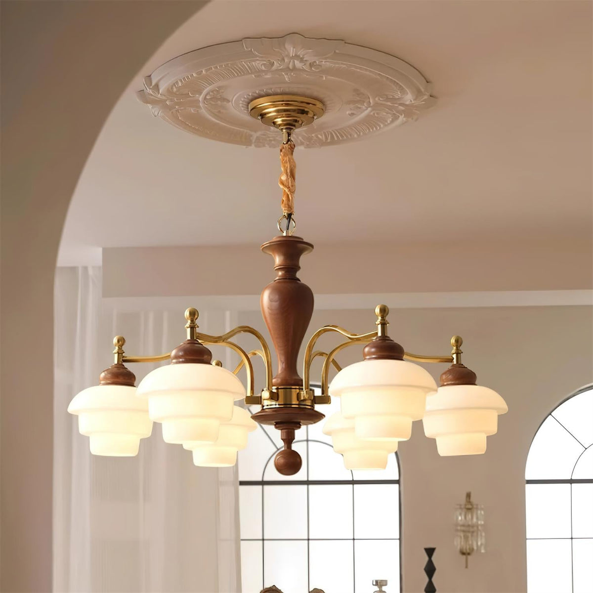 Minka Lavery Glass Chandelier — product view 2