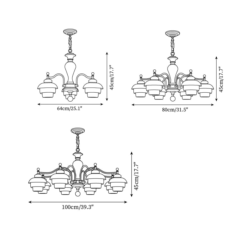 Minka Lavery Glass Chandelier — product view 5