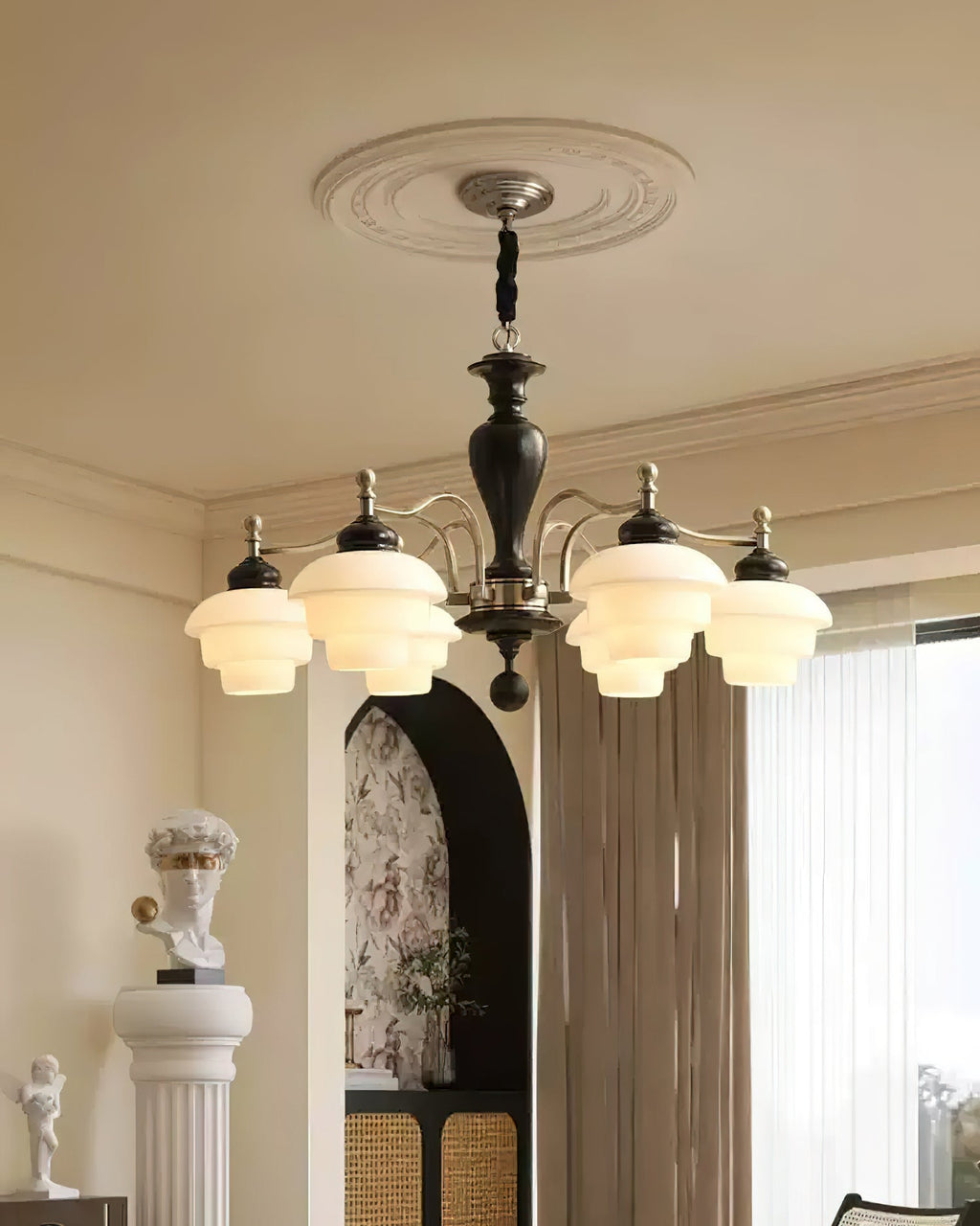 Minka Lavery Glass Chandelier — product view 7