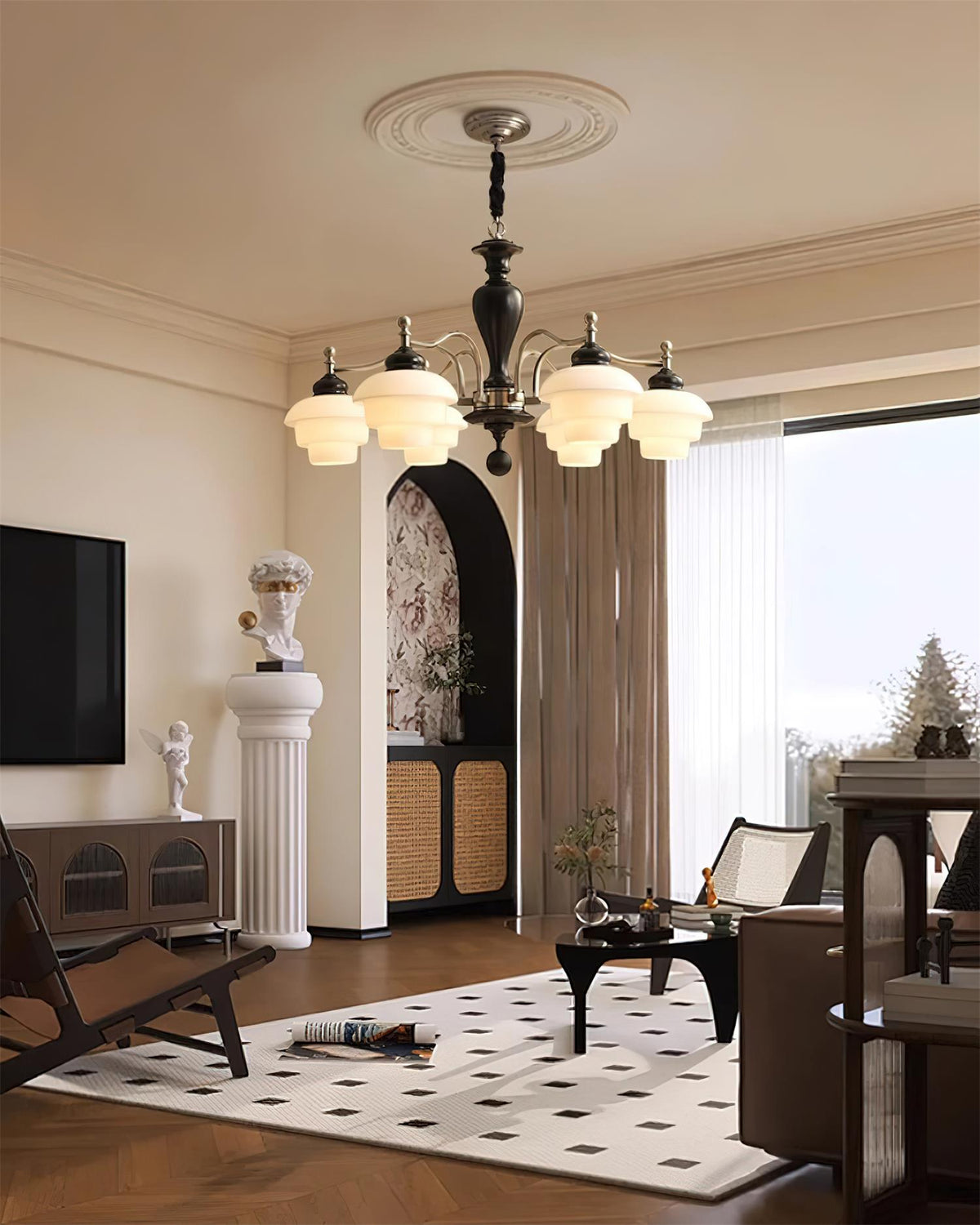 Minka Lavery Glass Chandelier — product view 11