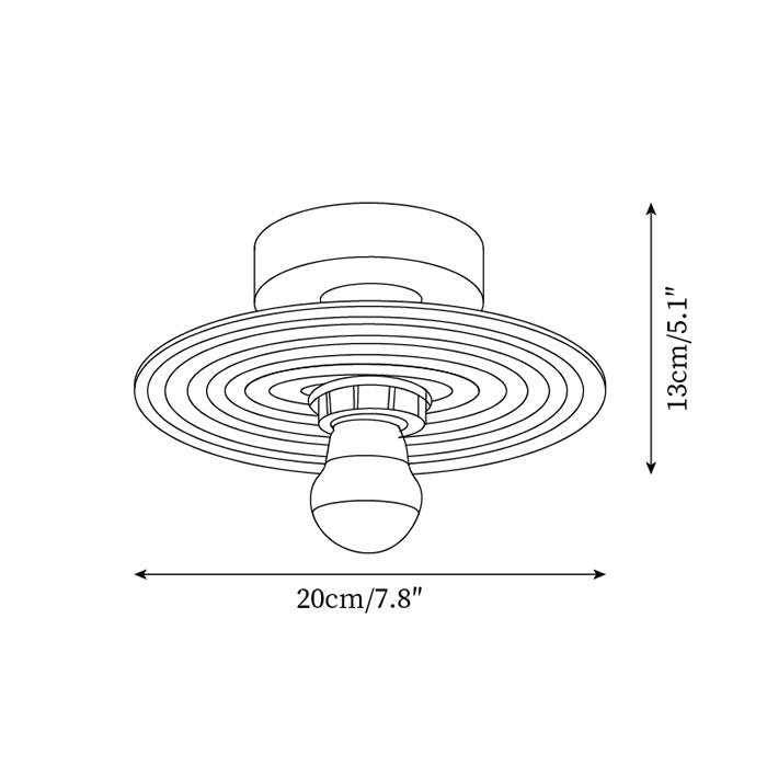 Curios Glass Ceiling Light — product view 5