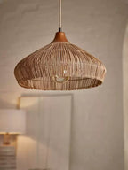 Acorn Woven Rattan Pendant Lamp — product view 4