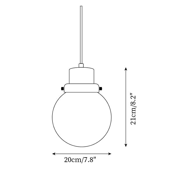 Aira Glass Pendant Lamp — product view 5