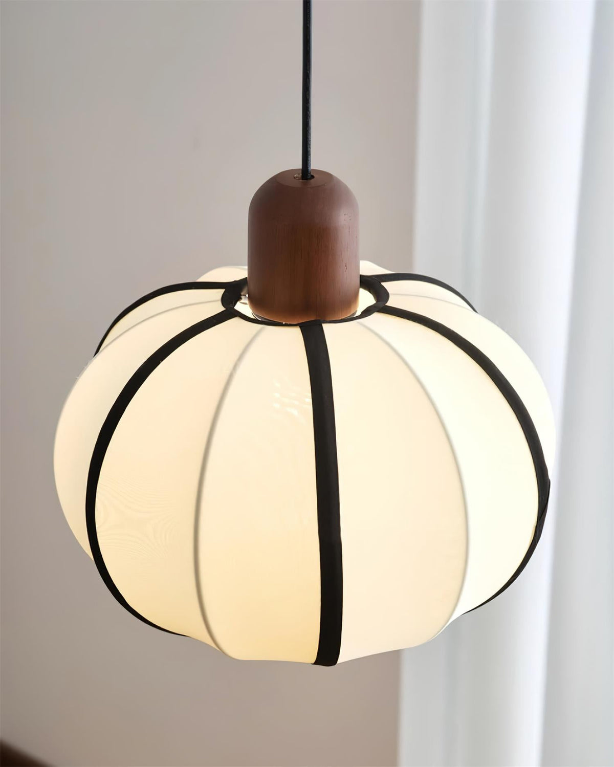 Mosh Globe Wood Pendant Lamp — product view 4