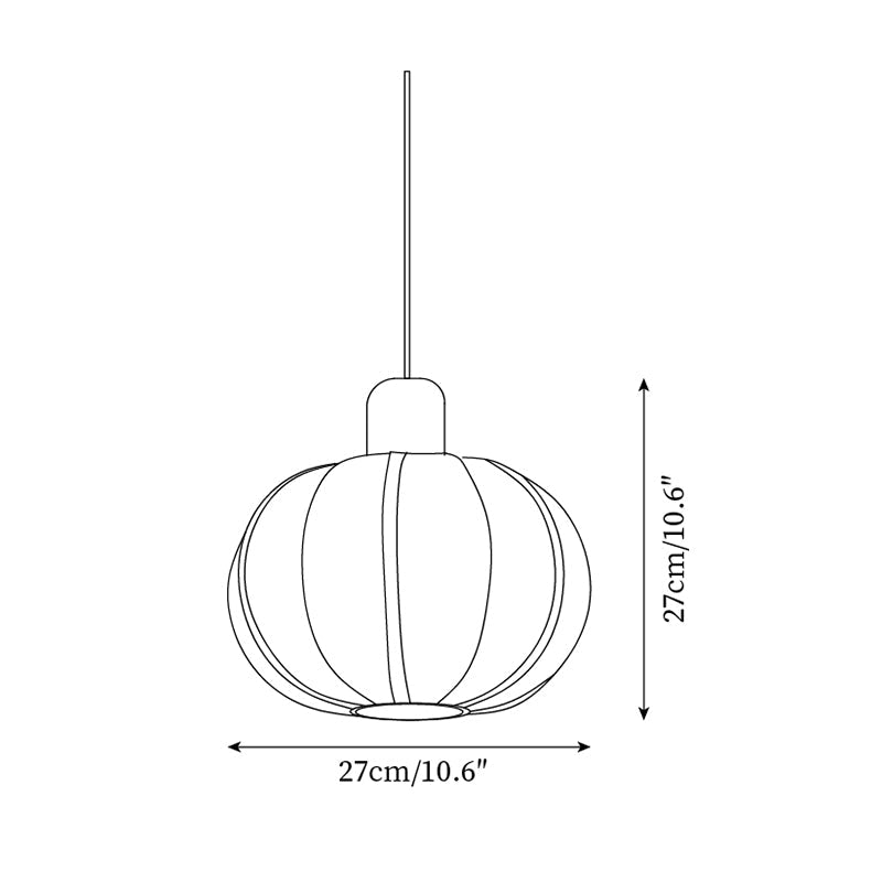 Mosh Globe Wood Pendant Lamp — product view 5