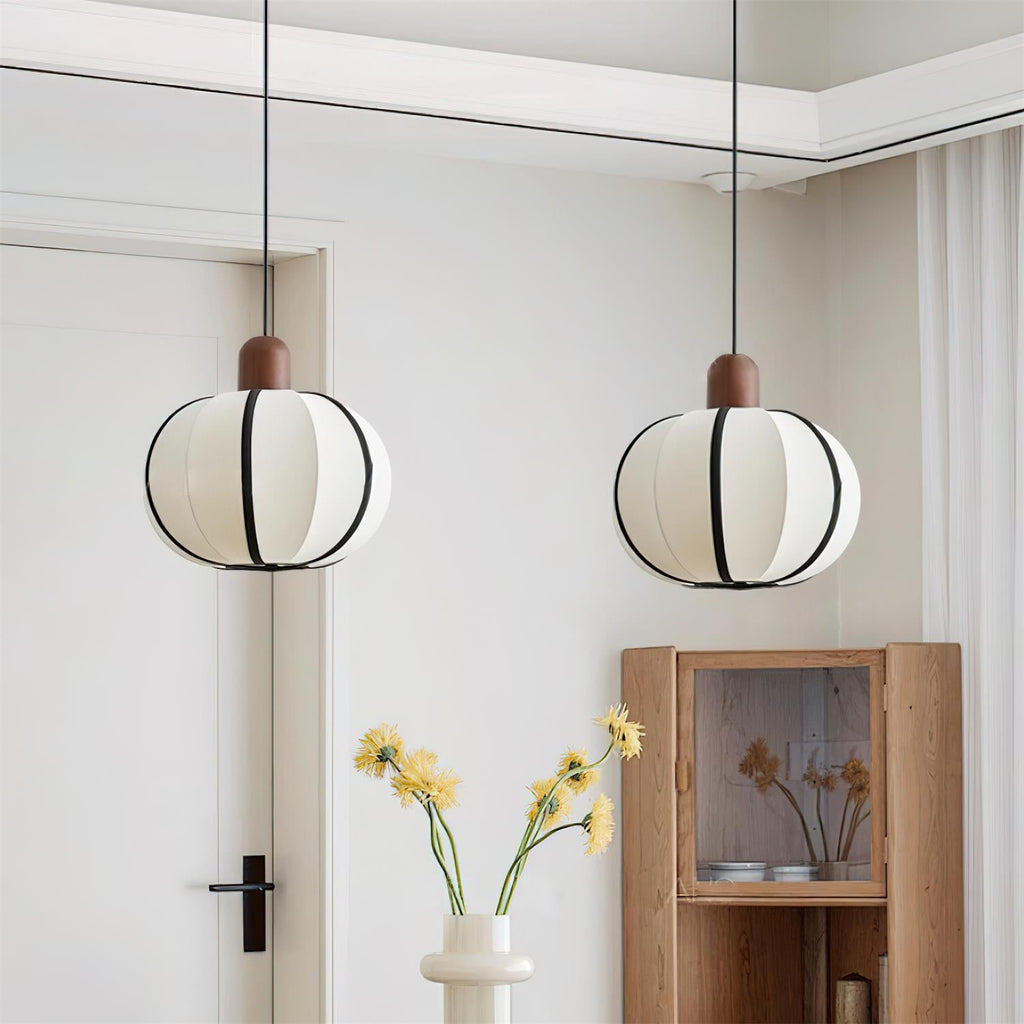 Mosh Globe Wood Pendant Lamp — product view 7