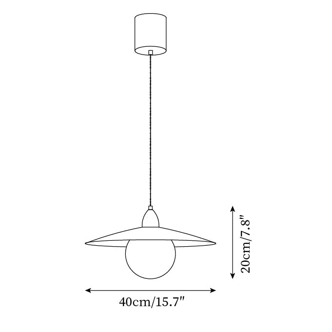 Briuna Glass Pendant Lamp — product view 5