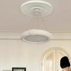 Marika Plaster Metal Chandelier — product view 4