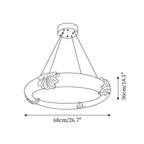 Marika Plaster Metal Chandelier — product view 5