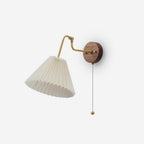 Aine Pleated Wood Wall Lamp — product view 1