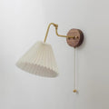 Aine Pleated Wood Wall Lamp — product view 2