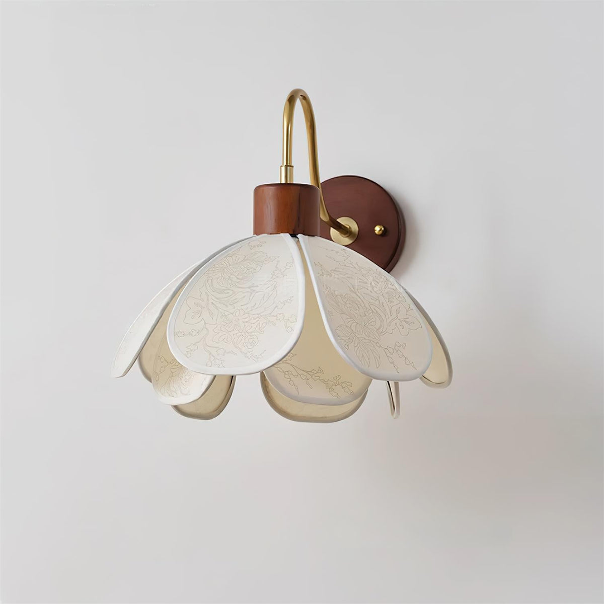 Ciena Petal Wood Wall Light — product view 2