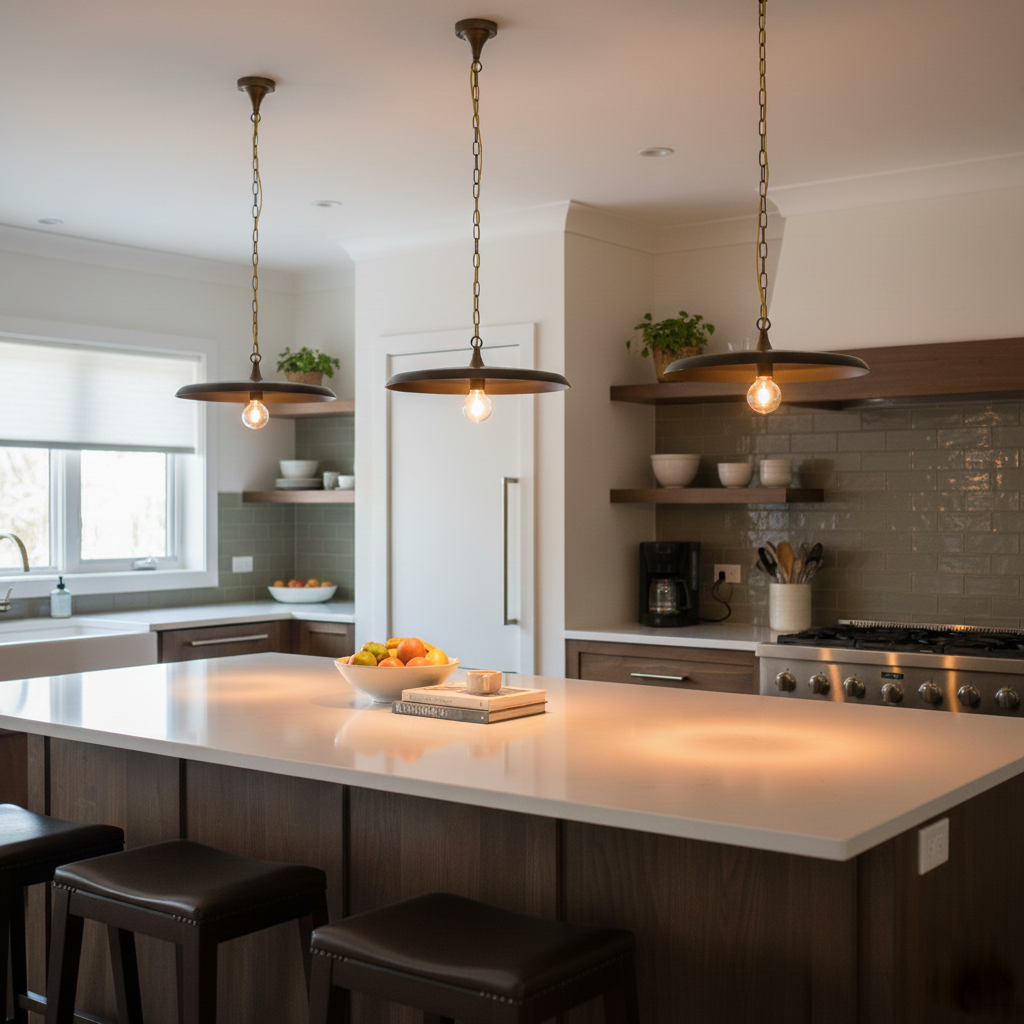 Solara Disc Metal Pendant Lamp — product view 6