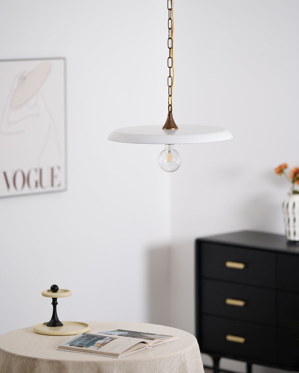 Solara Disc Metal Pendant Lamp — product view 90