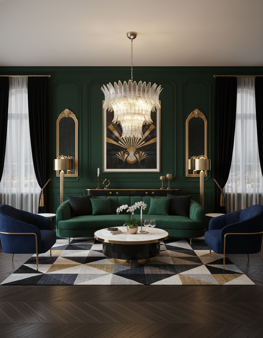 Palmette Glass Chandelier — product view 9