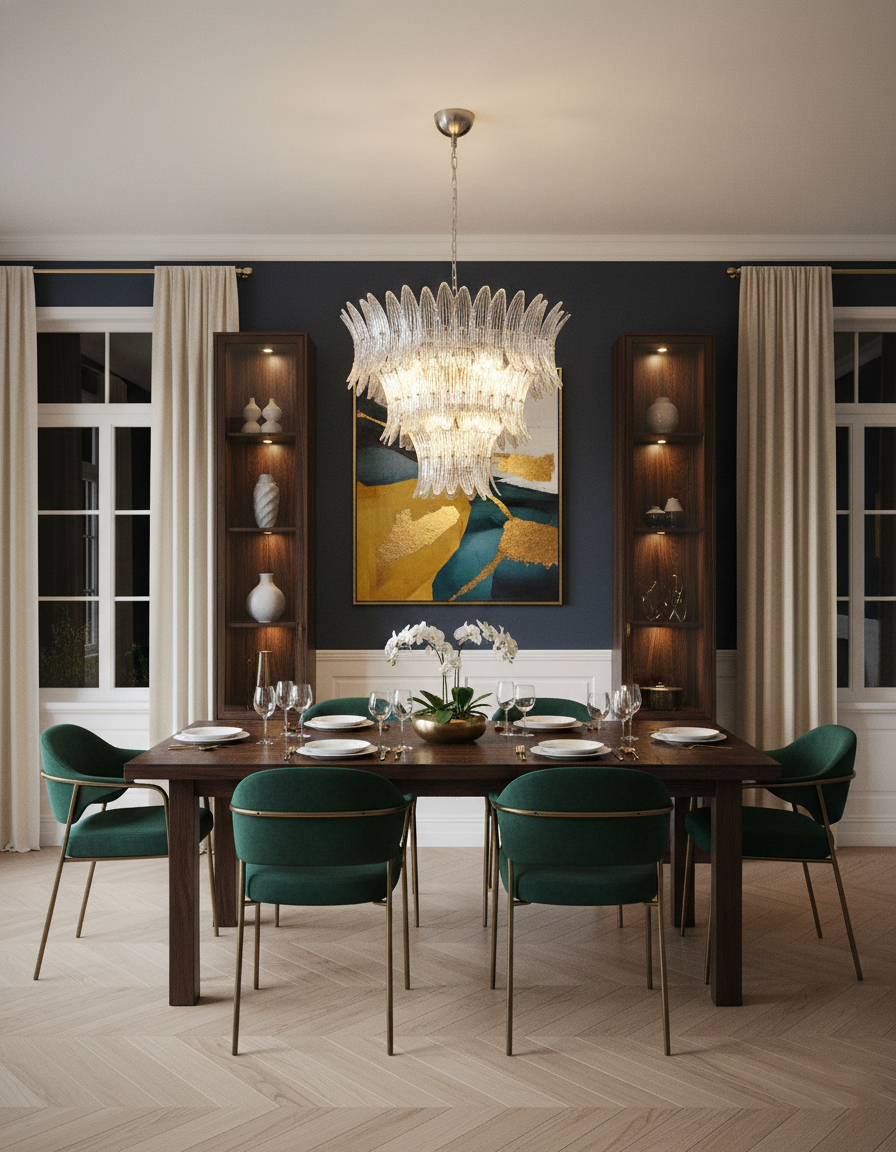 Palmette Glass Chandelier — product view 11
