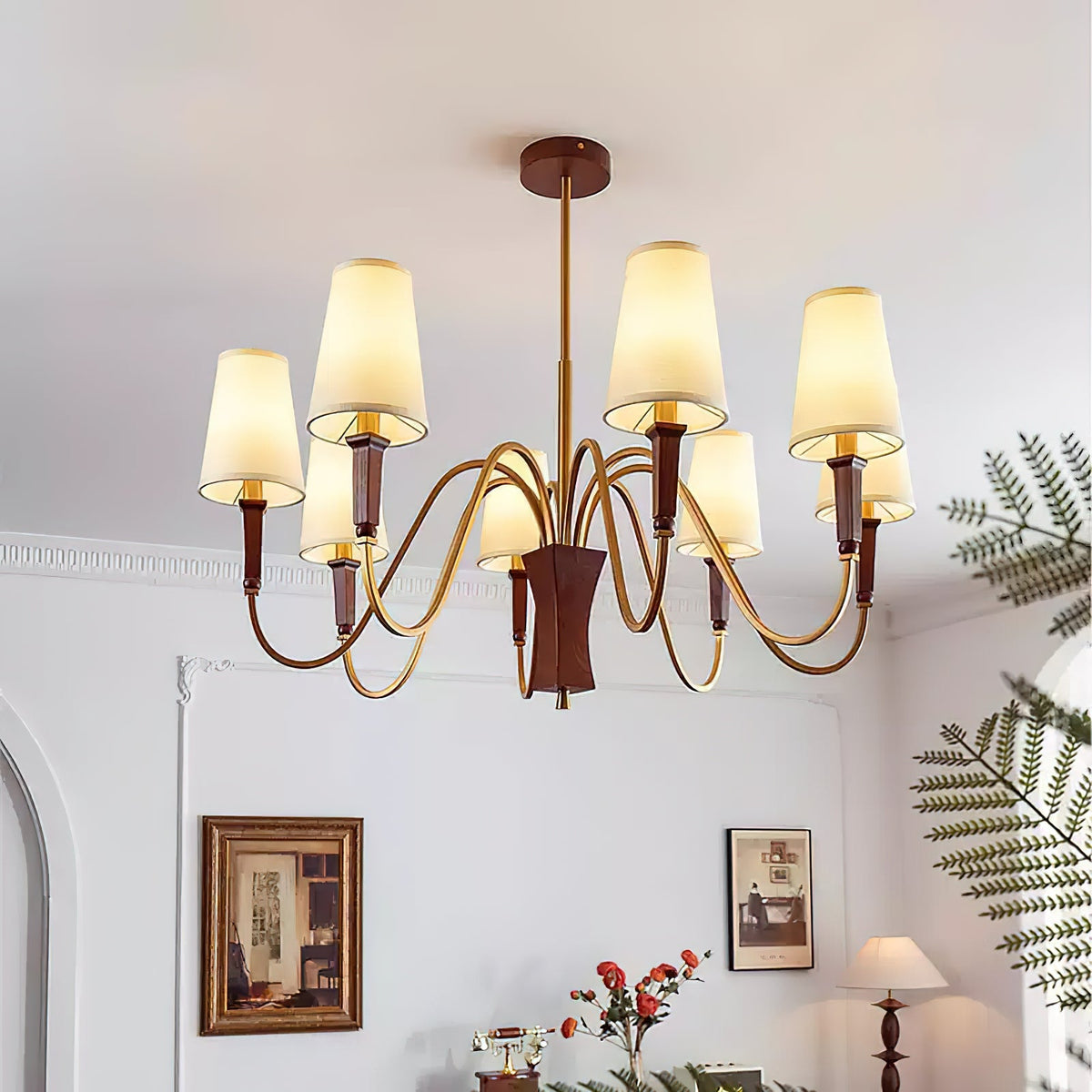 Gianna Classic Wood Chandelier — product view 2