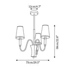 Gianna Classic Wood Chandelier — product view 5
