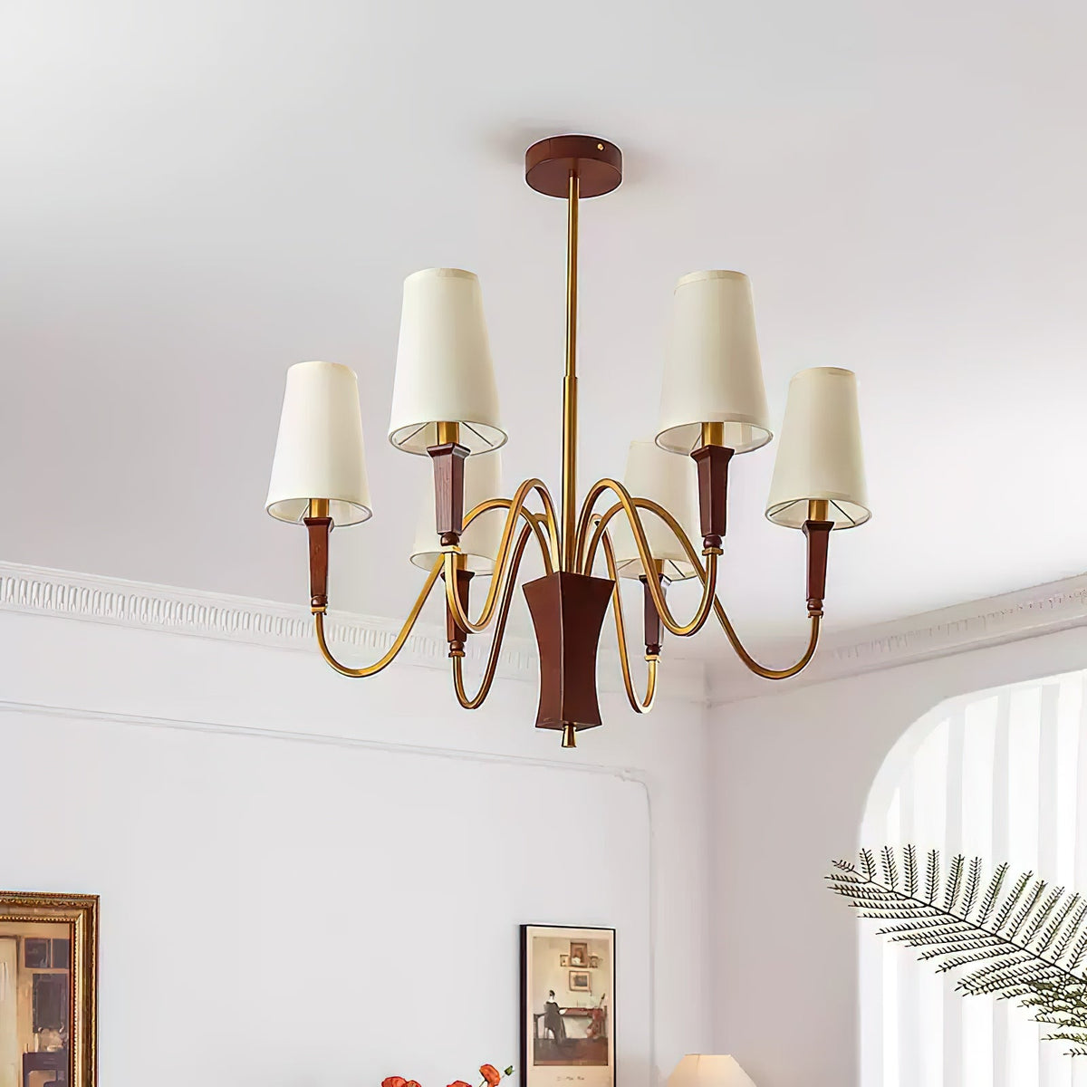 Gianna Classic Wood Chandelier — product view 8