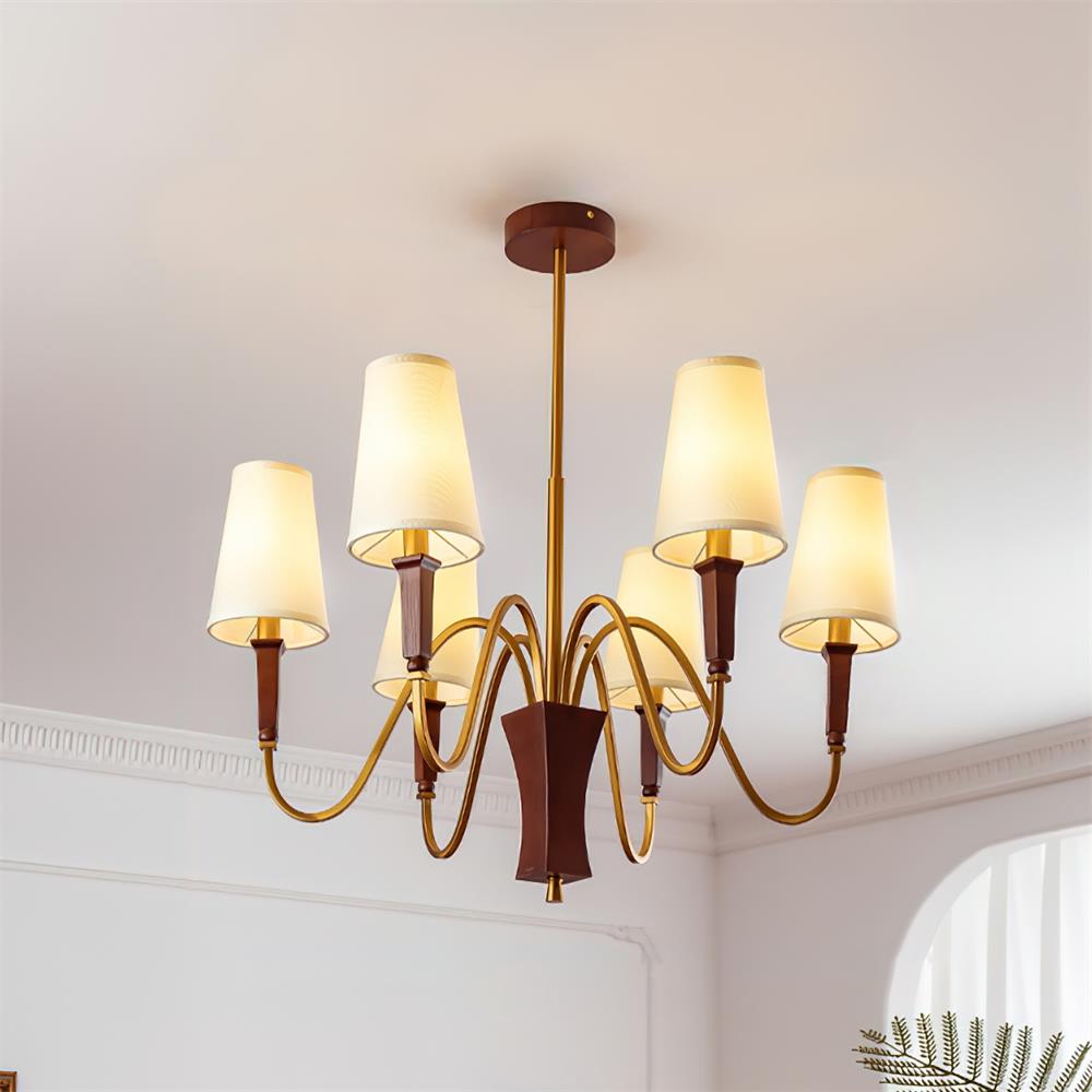Gianna Classic Wood Chandelier — product view 14