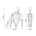 Deer Art Metal Floor Lamp — product view 6