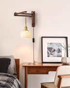 Vintage Maria Plug In Glass Wall Lamp — product view 4