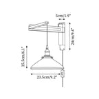 Vintage Maria Plug In Glass Wall Lamp — product view 6